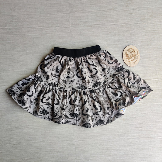 Woodlandala black tiered skirt - sample sale, brand new. Age 2. Fox & Bobbin Preloved cloth friendly clothing