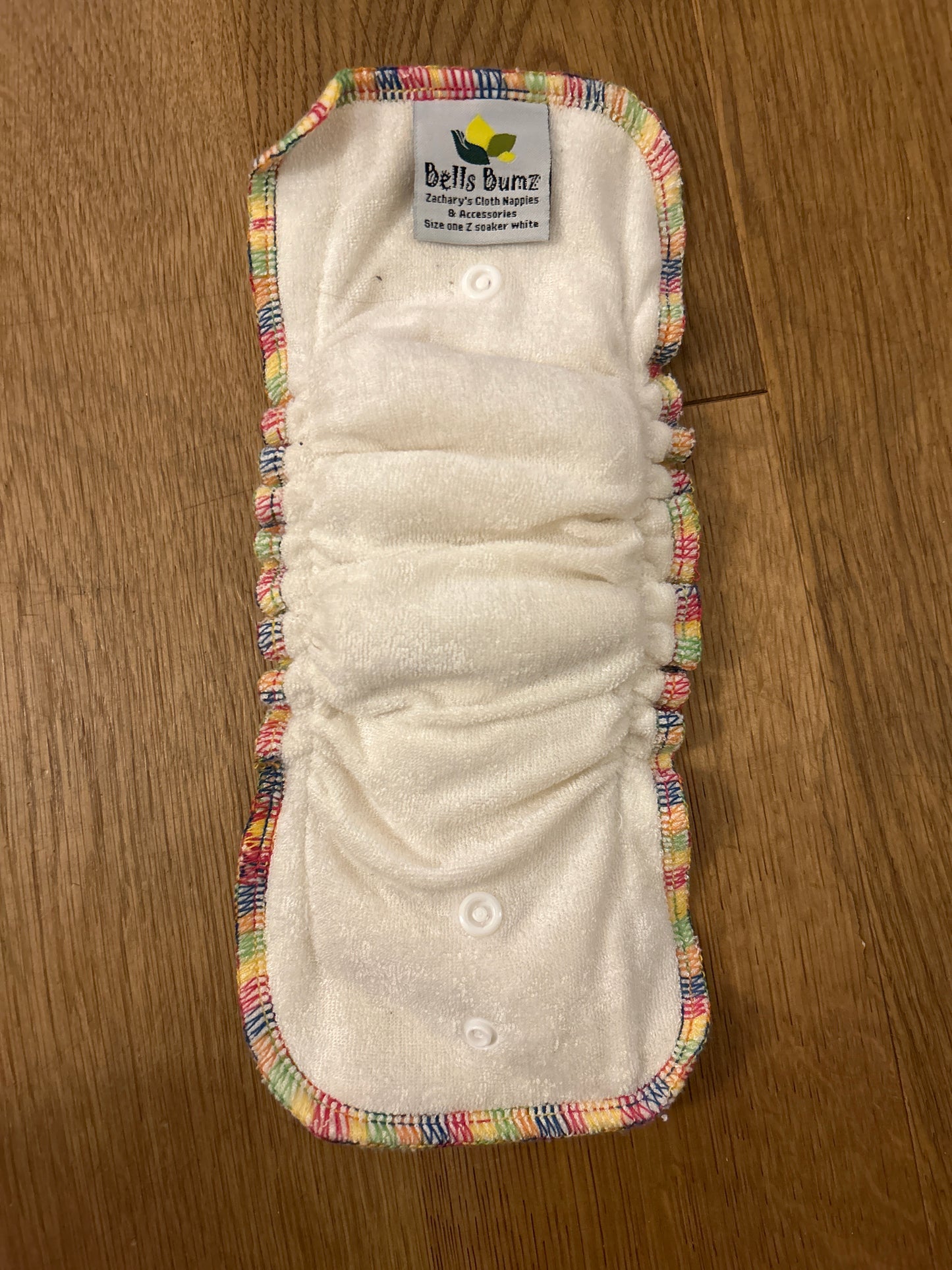 Bells Bumz size one Nappy z soaker white (boosters & inserts; #100)