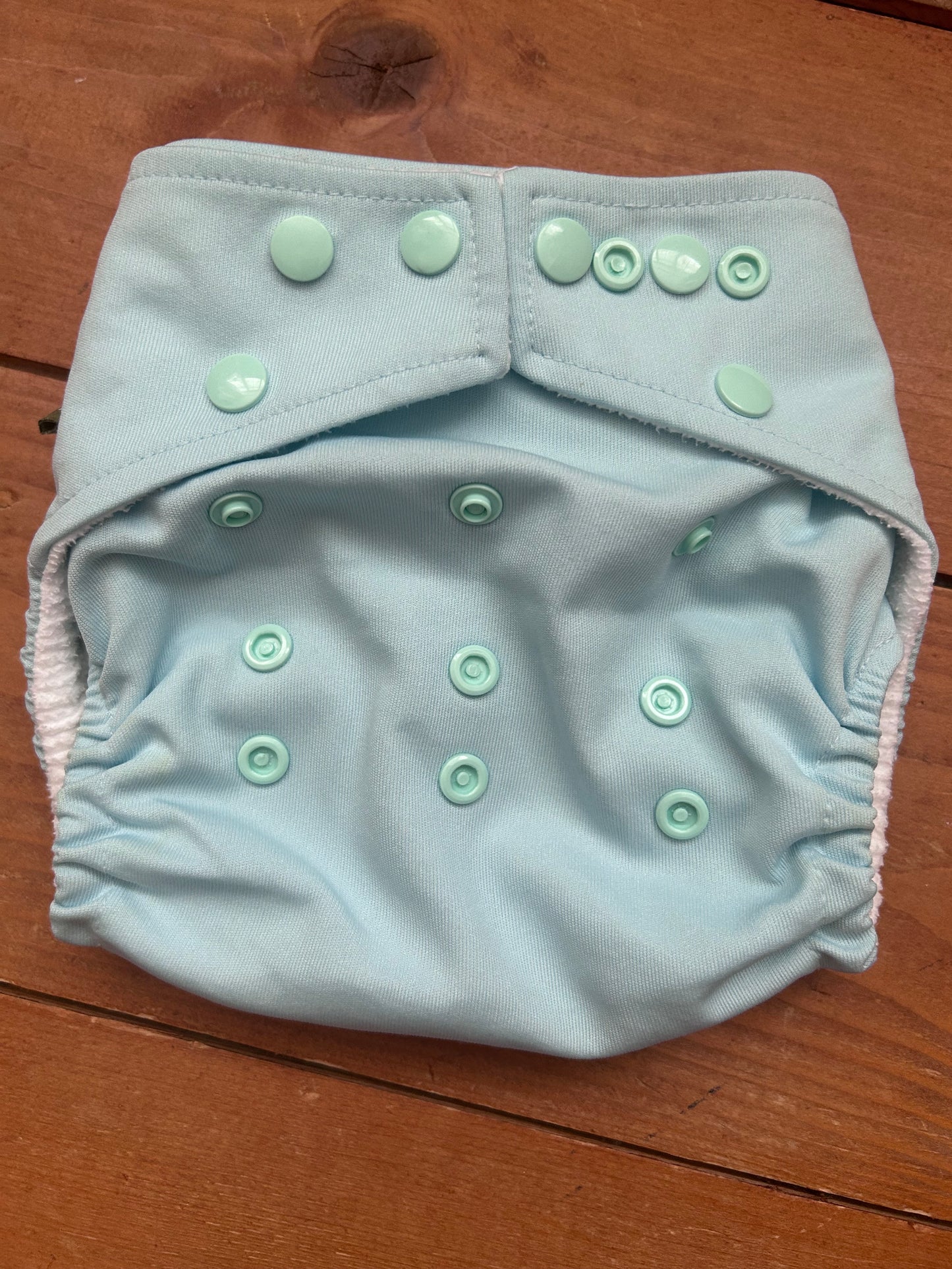 Little Lamb birth to potty one size pocket nappy like new (095)