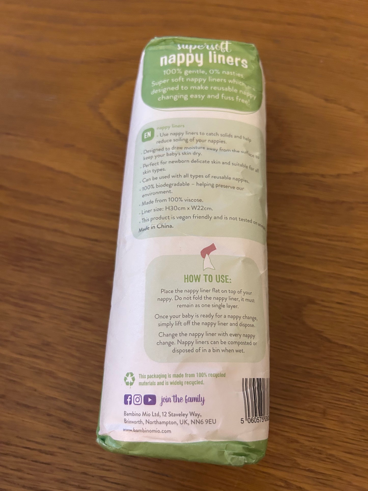Disposable liner roll Bambino Mio - roll of 50 (094; accessories)