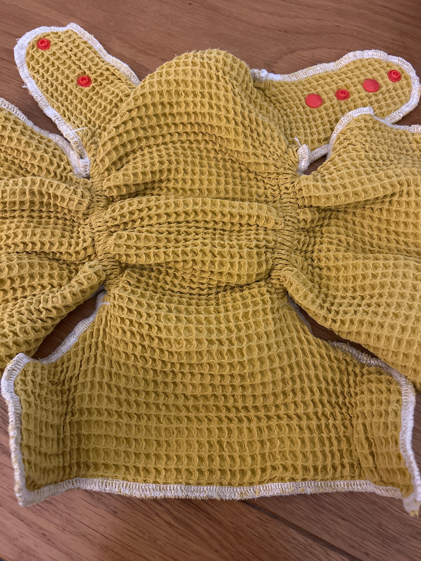 Bear Cottage Reusables waffle fitted nappy (093)