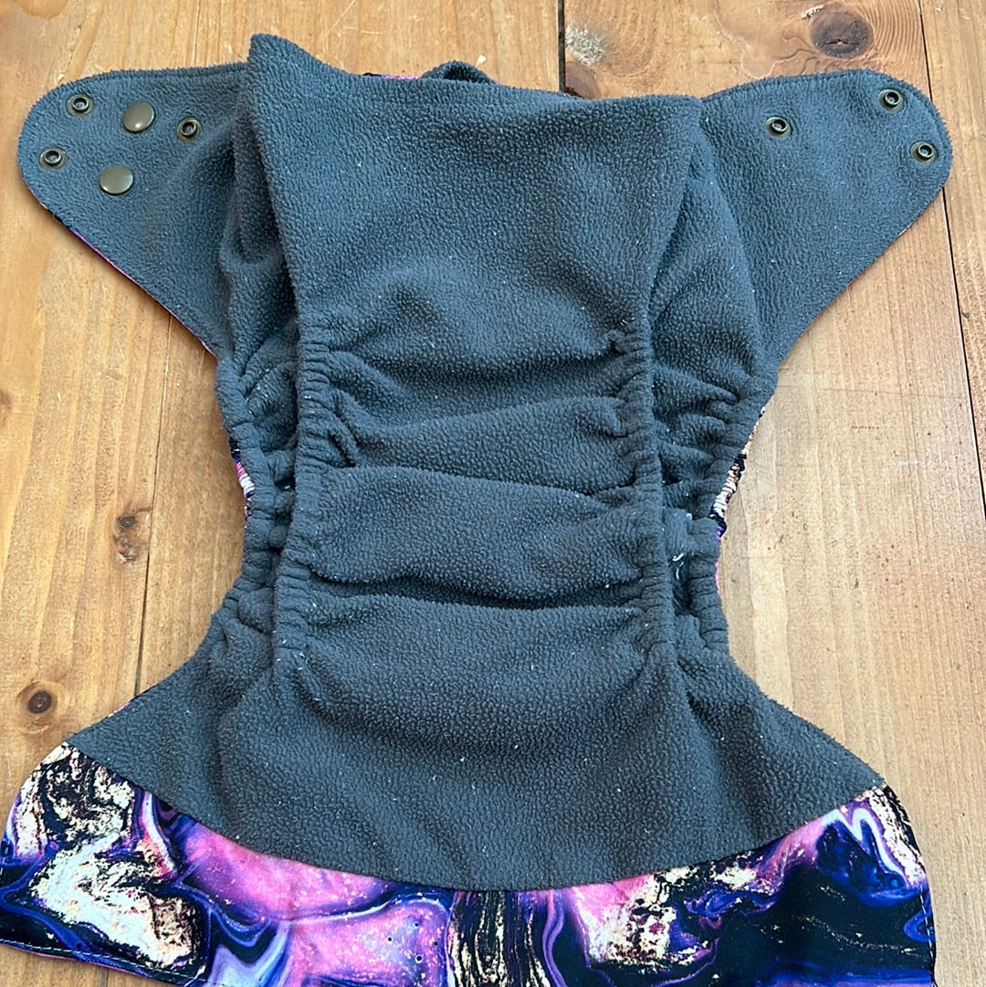 TJs pocket nappy marble print with two inserts (003)