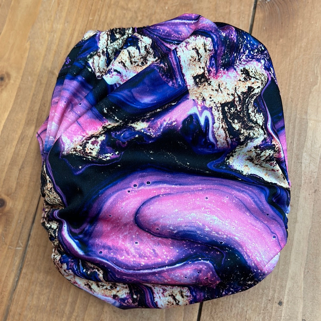 TJs pocket nappy marble print with two inserts (003)
