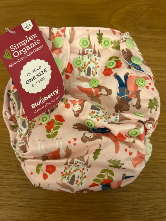 Blueberry - All In One Beauty and the Beast print brand new (060)