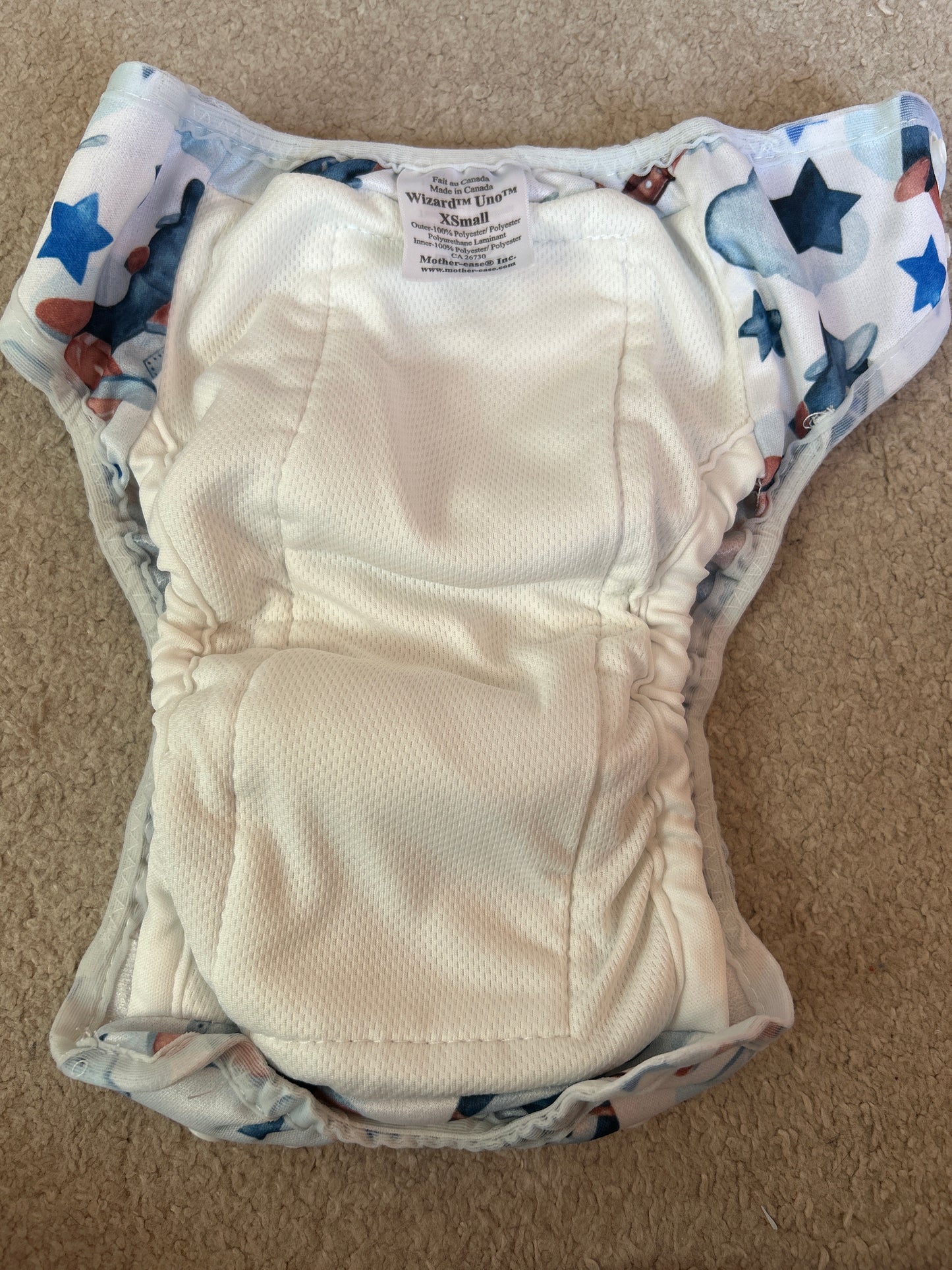Motherease newborn / XS all in one nappy. (#003)