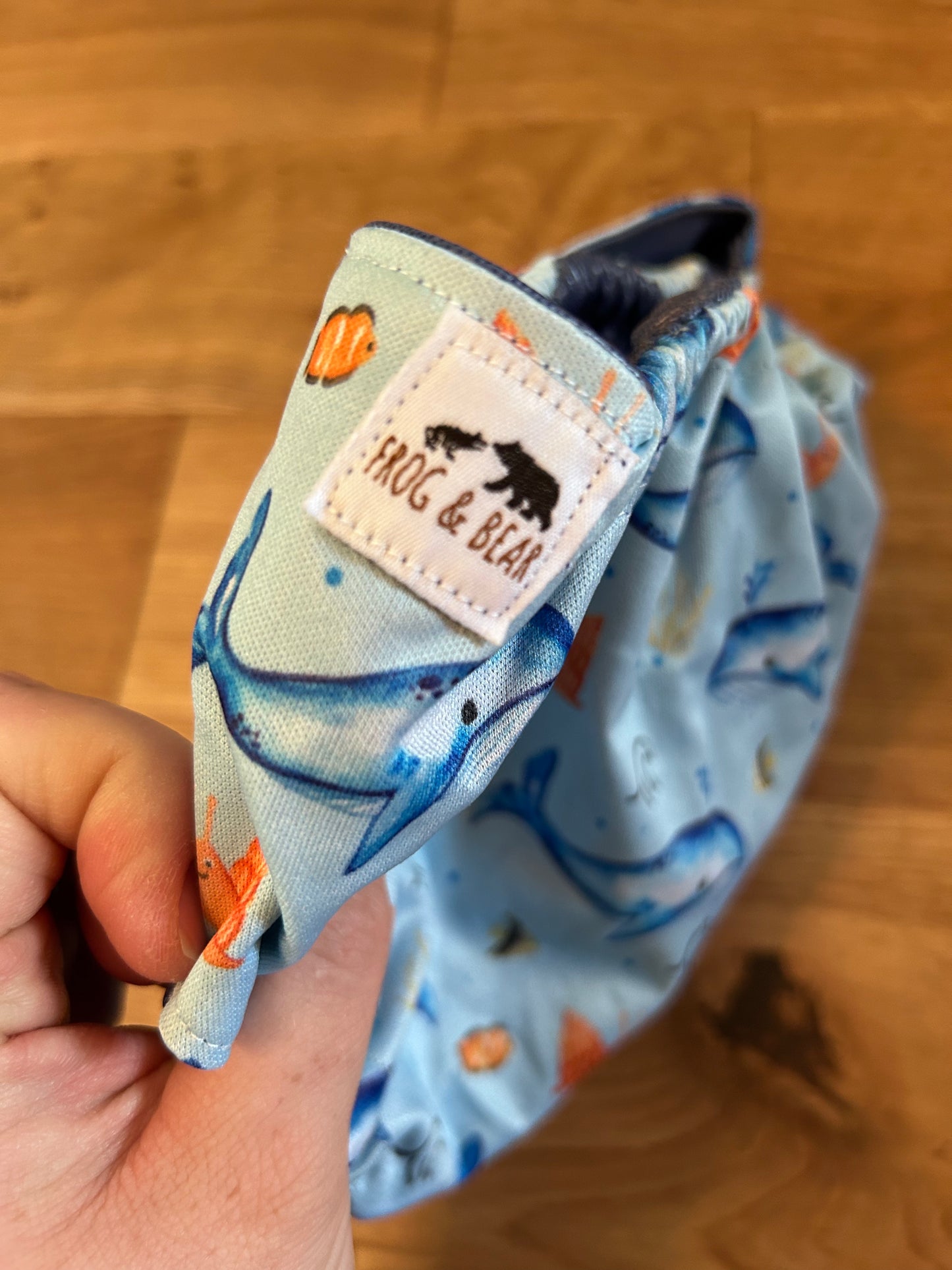 Frog and Bear nappy wrap (unbranded; 043)