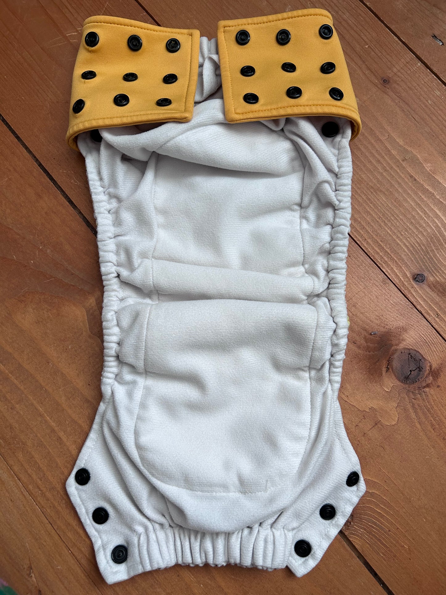 Juliana banana pocket nappy with attached insert (043; unbranded)
