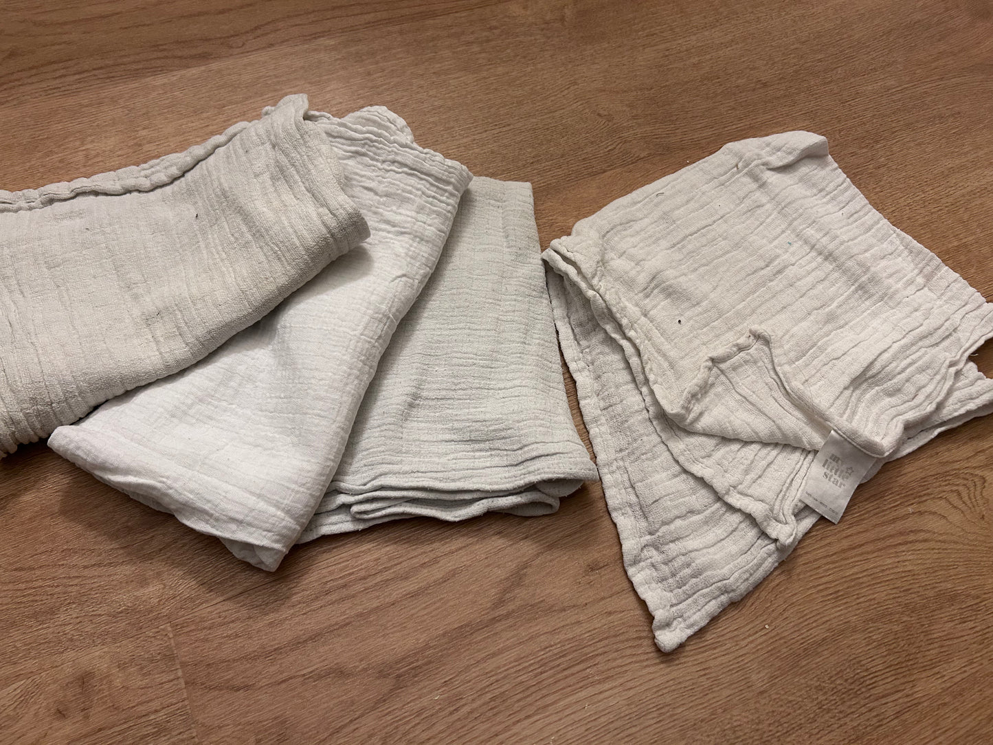 White flat nappy bundle (063)