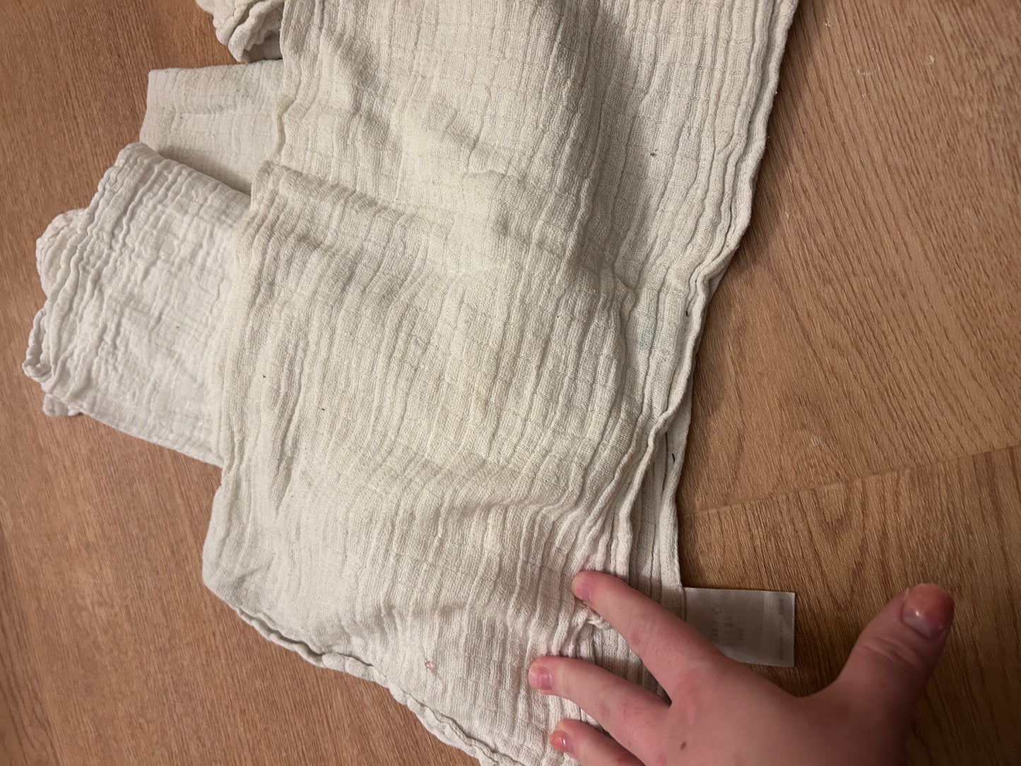 White flat nappy bundle (063)