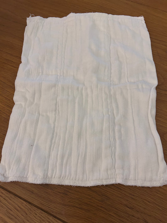 White flat nappy brand new (unknown; flats and prefolds; 003)
