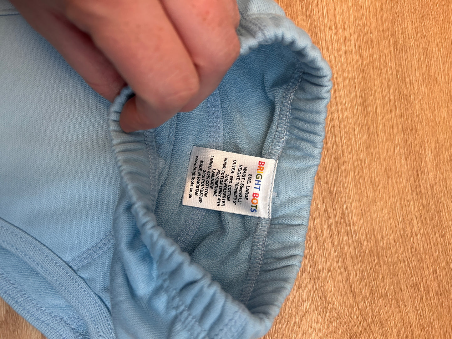 Bright Bots junior training pants - size large (Junior training nappies; 003)