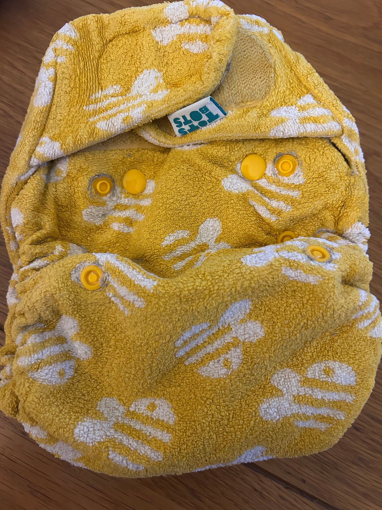 TotsBots Bamboozle stretch fitted nappy size 3, 2023 style (091)