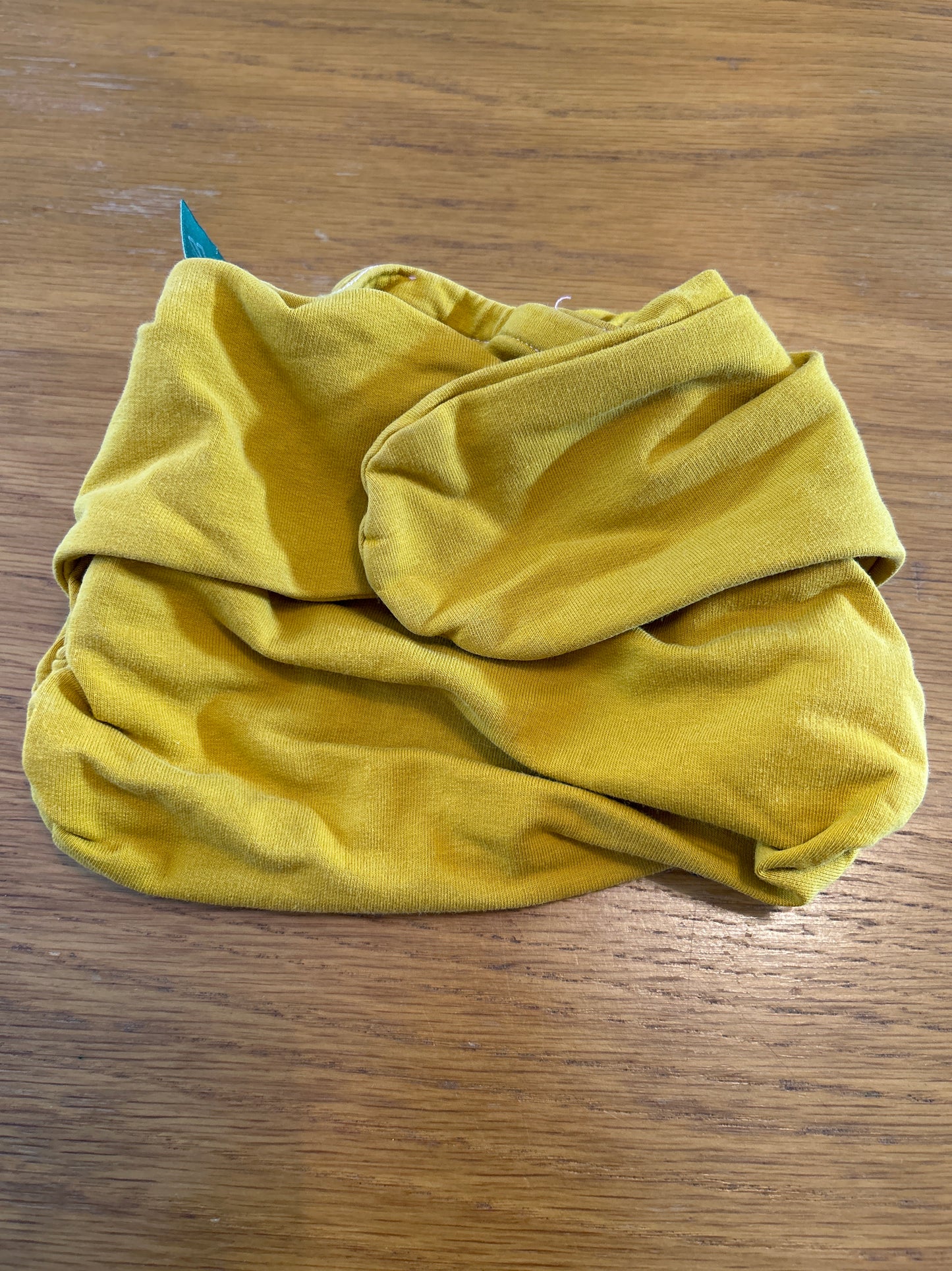 Yellow Evie Reusables Rolled Preflat (flat) nappy (073)