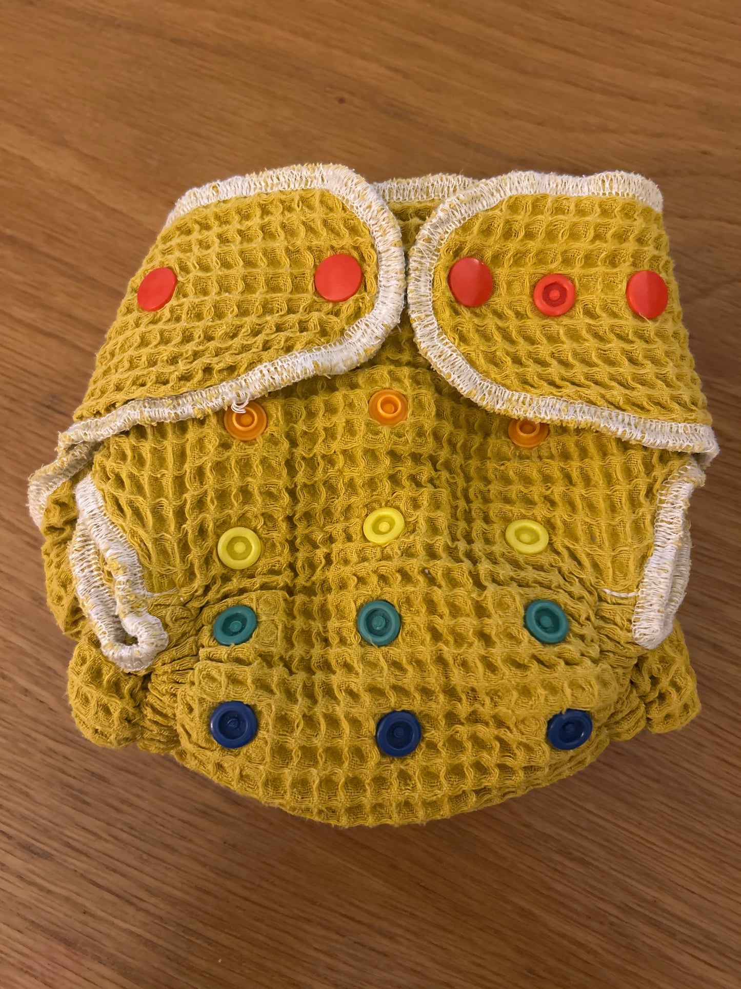 Bear Cottage Reusables waffle fitted nappy (093)