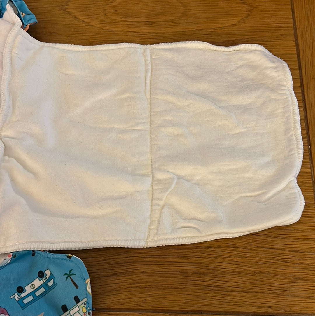 Butterfli all in one nappy with attached insert (055)