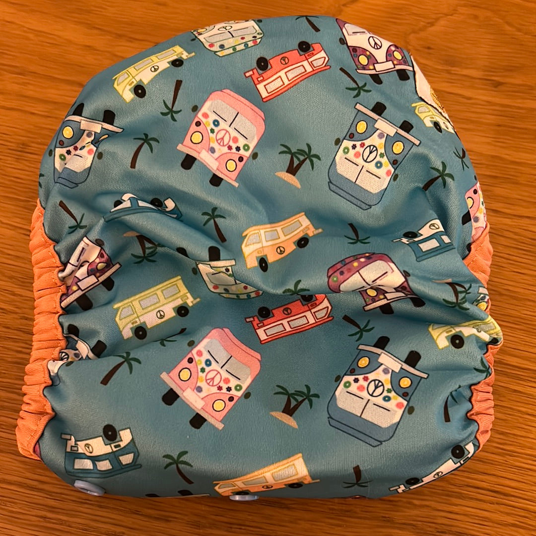 Butterfli all in one nappy with attached insert (055)