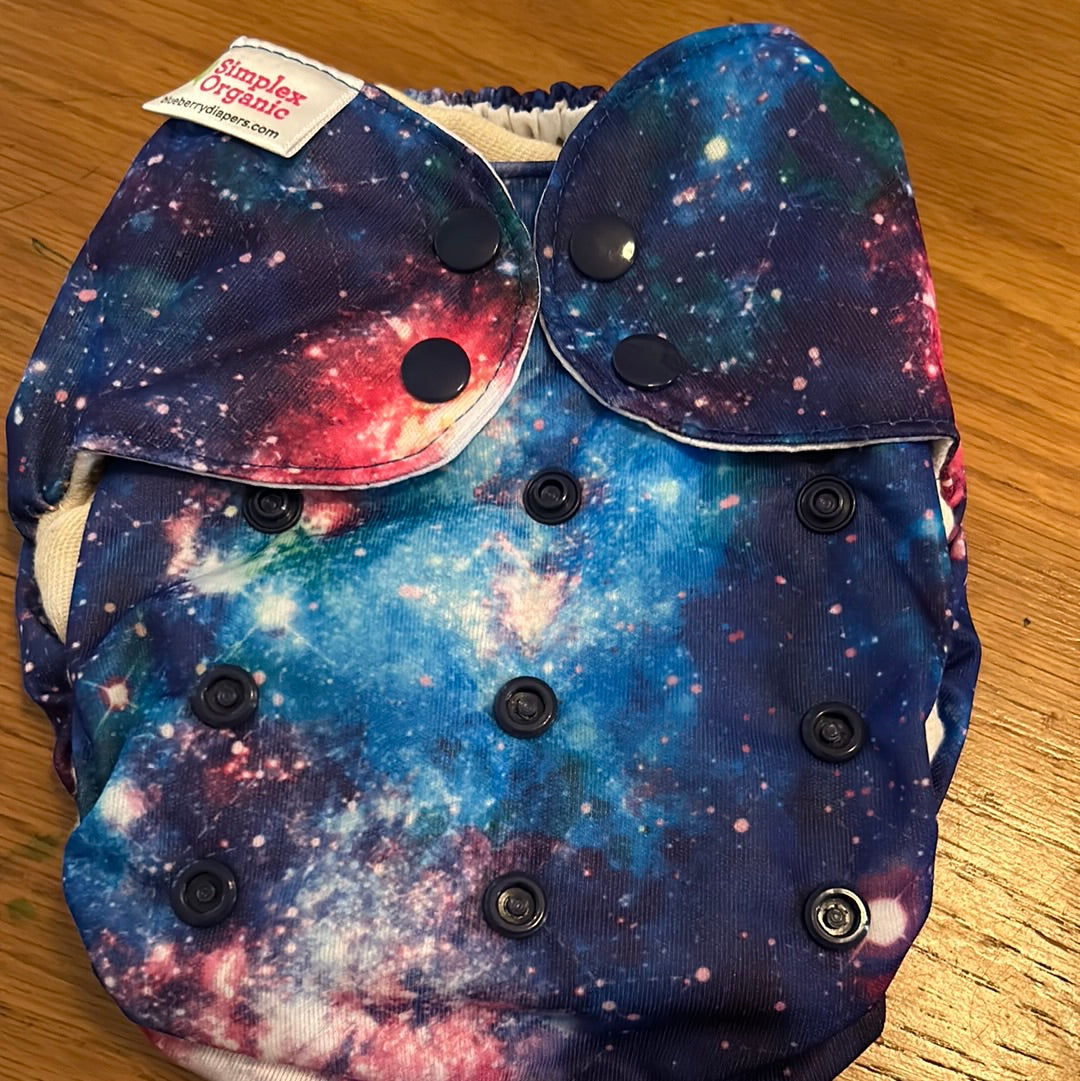 Blueberry Simplex Organic all in one nappy - brand new (045)