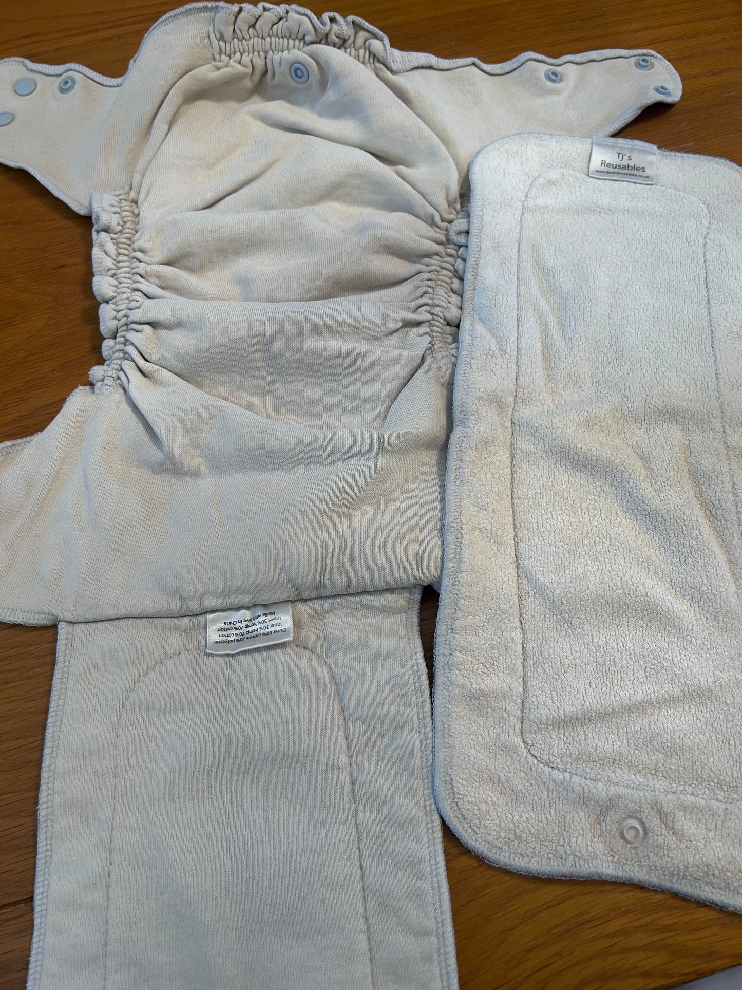 TJs fitted nappy with insert (022)