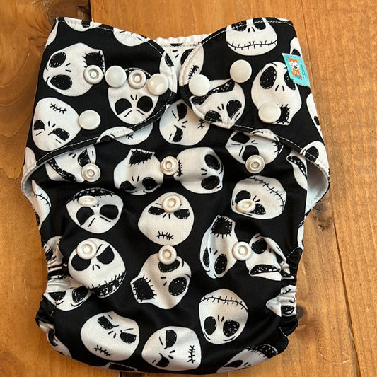 Alva baby pocket nappy with attached insert inside (043)