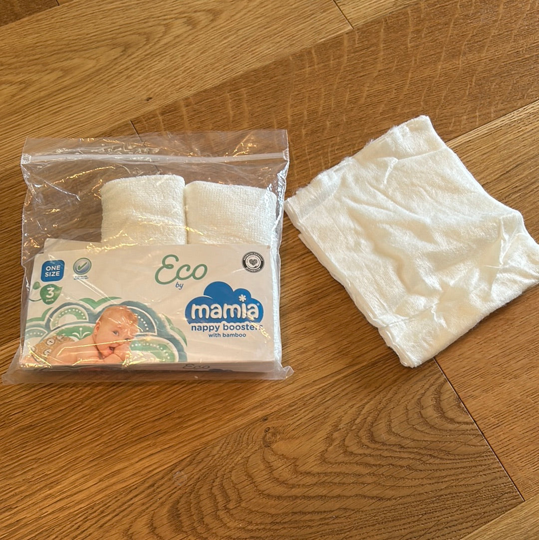 Mamia nappy Booster and liner bundle (003; boosters & inserts; liners) brand new