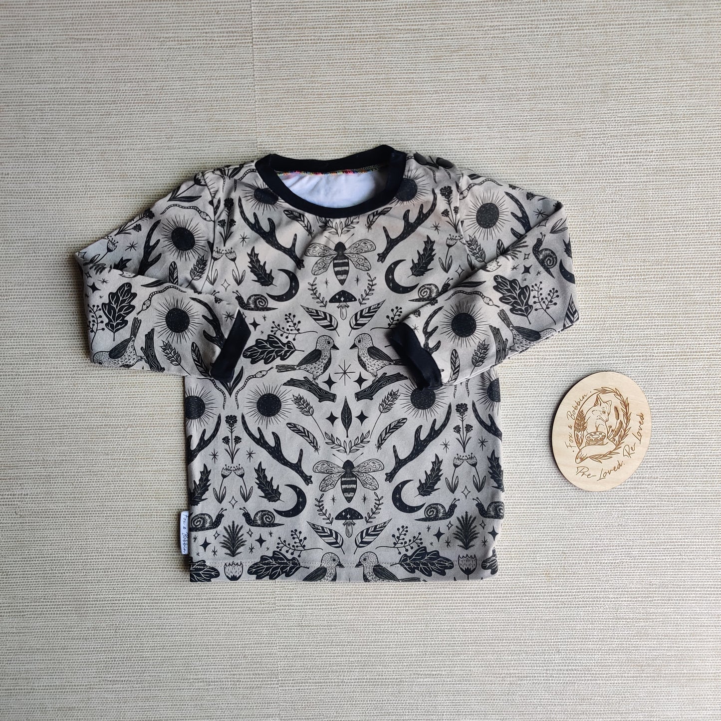 Age 1 long sleeve t shirt EUC. Fox & Bobbin Preloved cloth friendly clothing