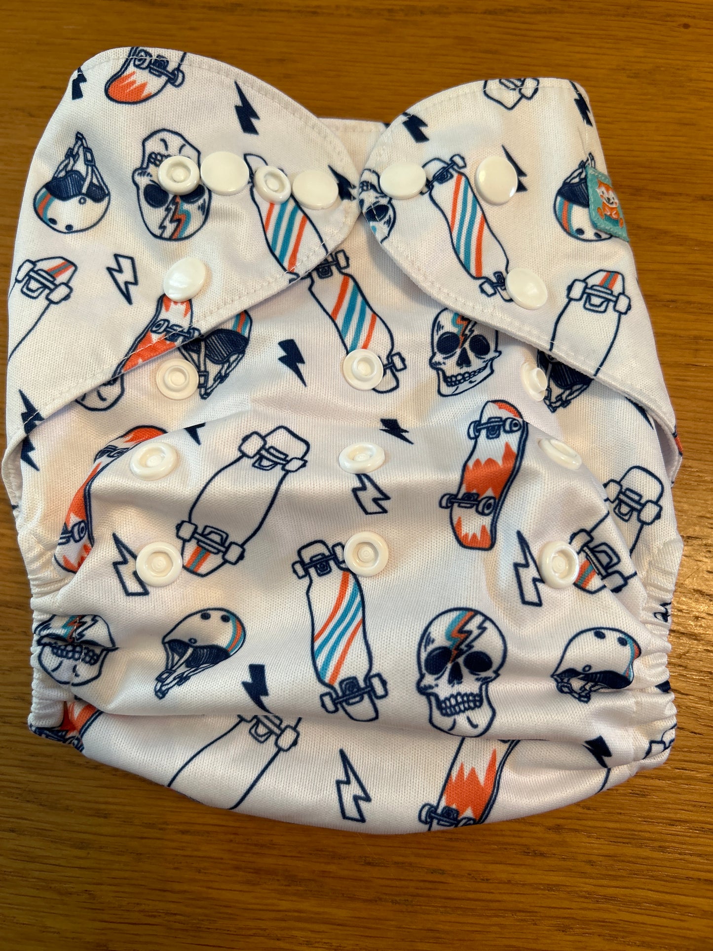 Alva baby skulls pocket nappy (003; unbranded)