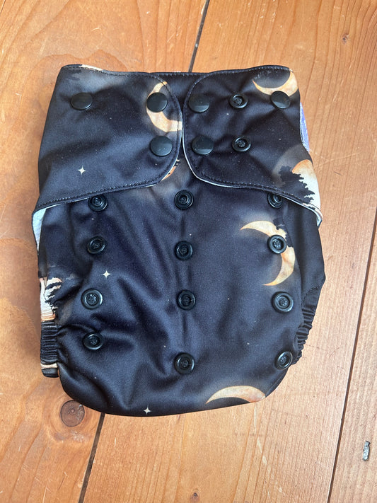 The Nappy Den all in two / pocket nappy - brand new (003)