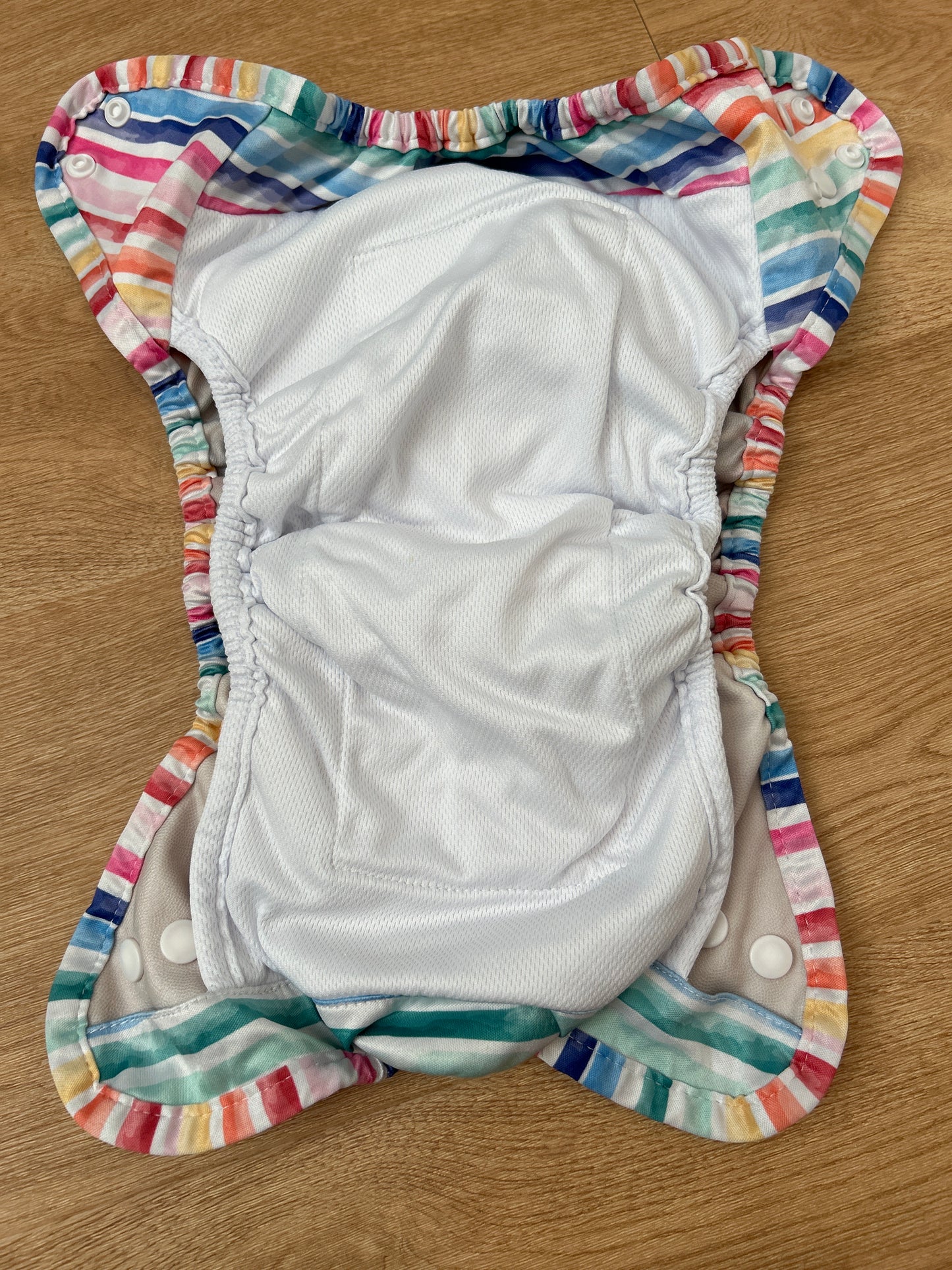 Bear Bott new style chasing rainbows all in one tencel nappy (003)