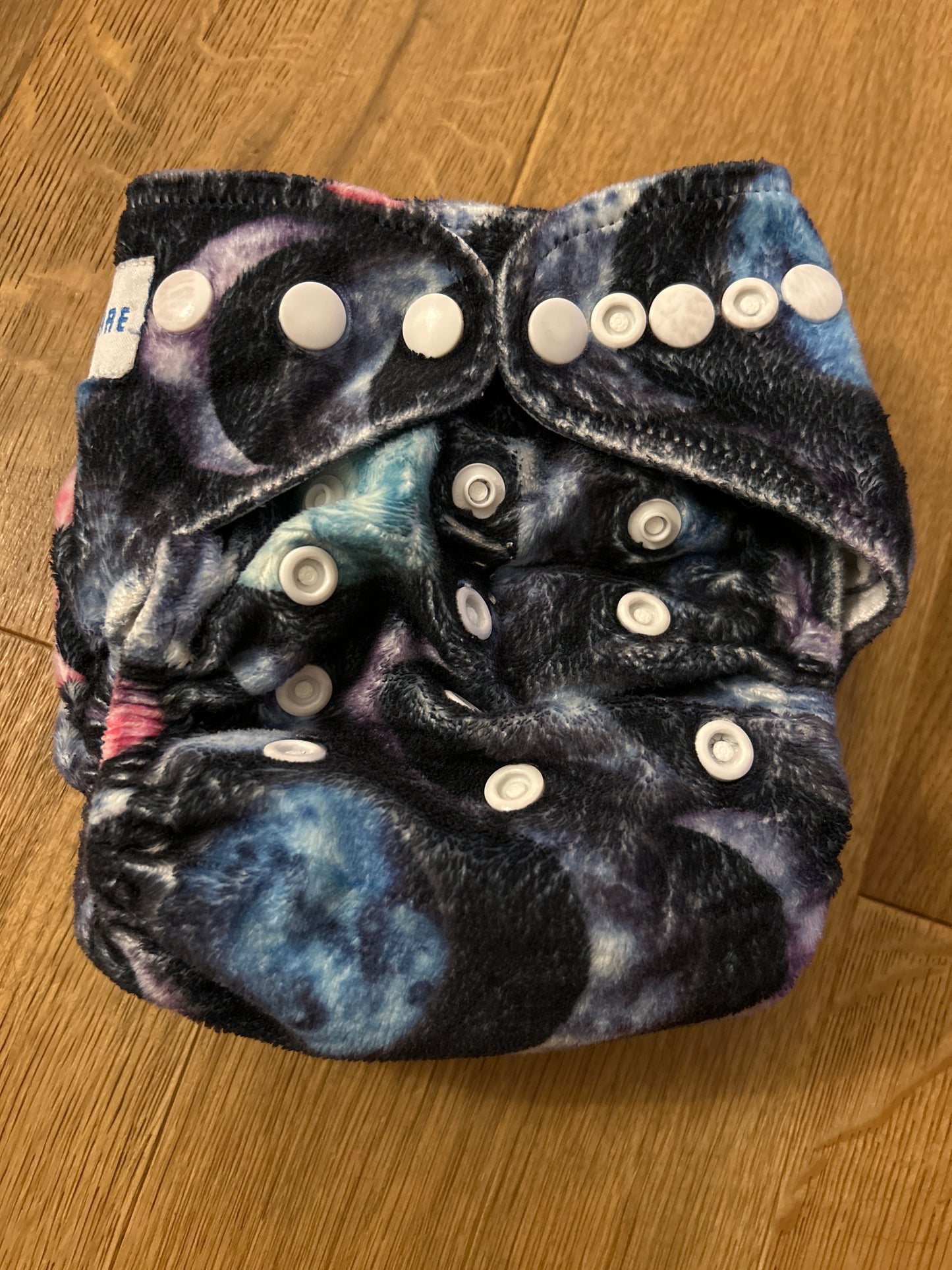 Baby Bare all in two nappy minky style (098)