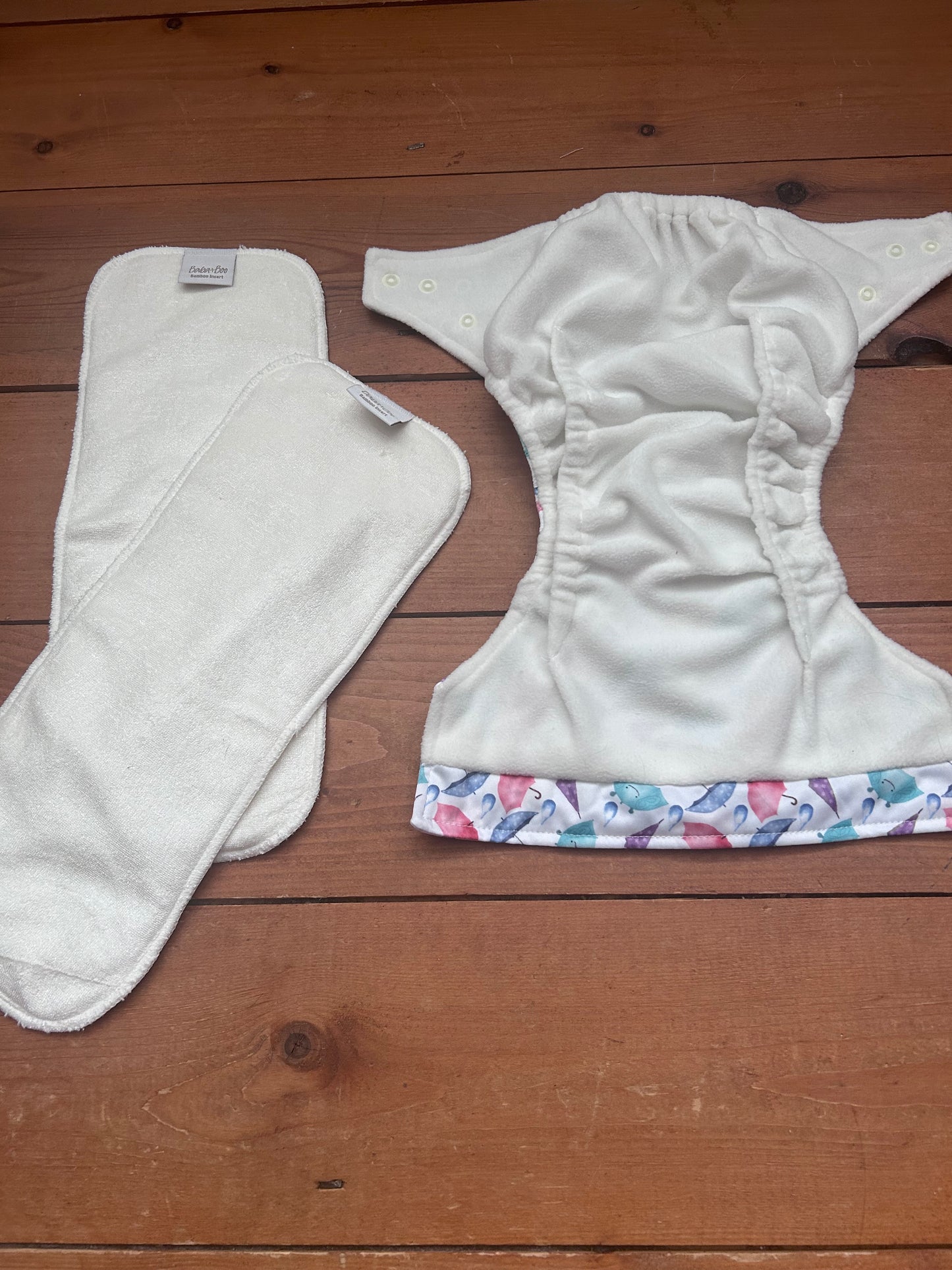 Baba and Boo brand new pocket nappy with two inserts (003)