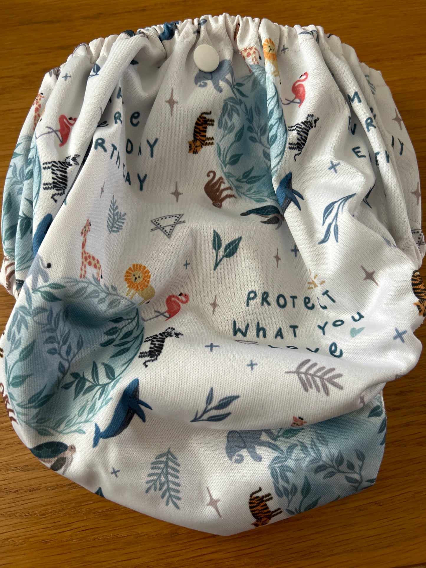 Frog and Bear nappy wrap / swim nappy (unbranded; 043)