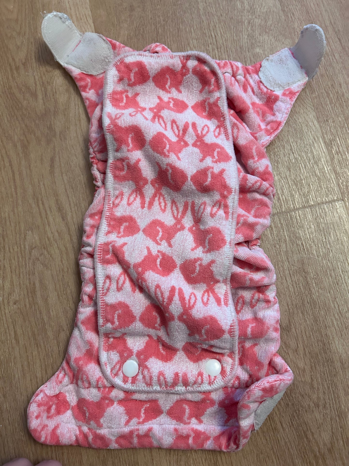 TotsBots  - Fitted Nappy bamboozle size 2 pink (099)