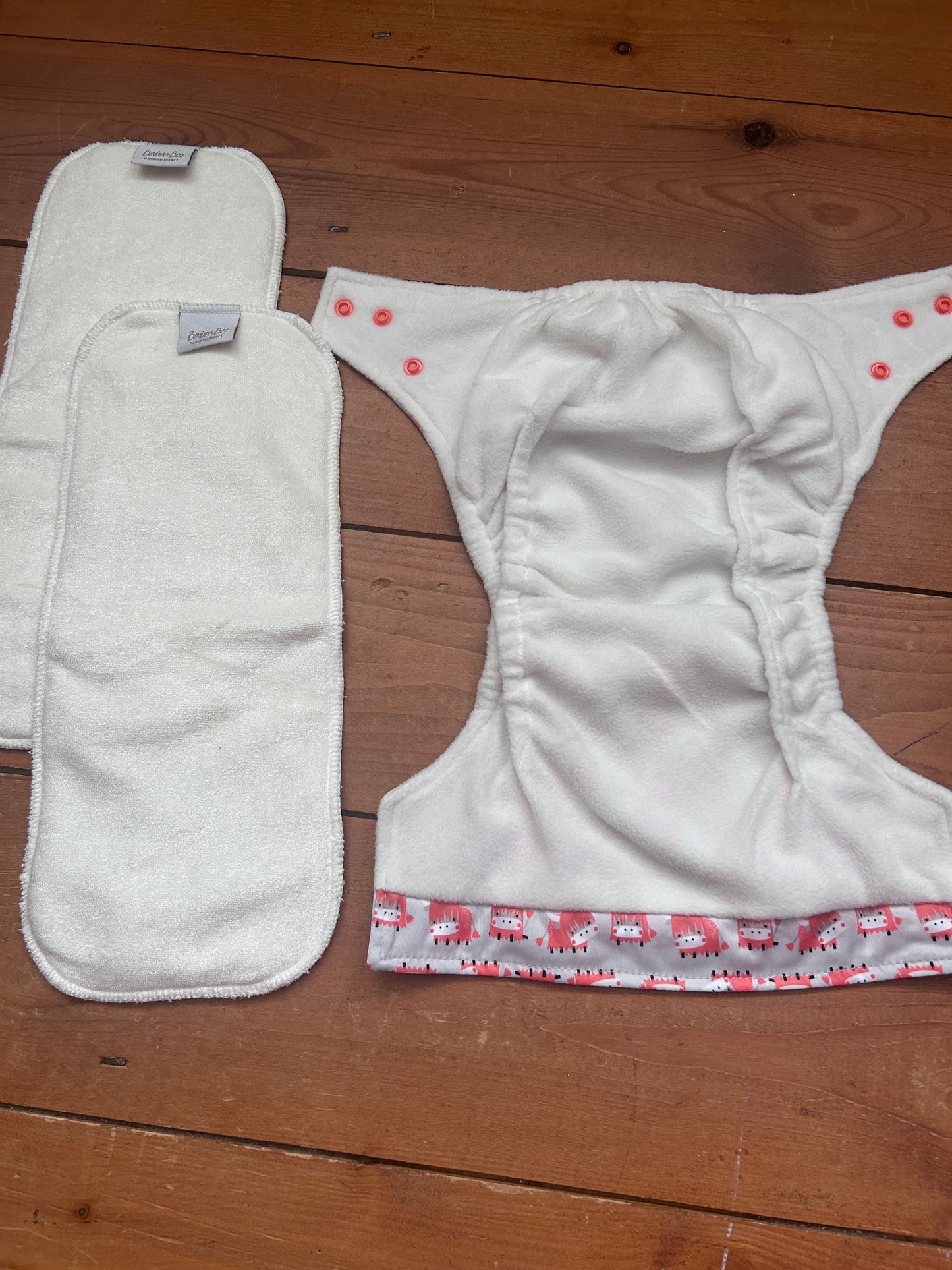 Baba and Boo brand new pocket nappy with two inserts (003)
