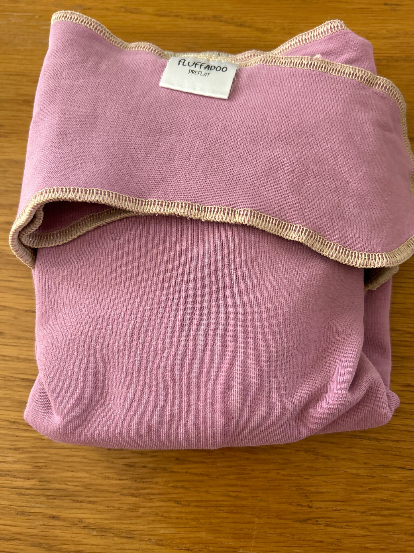 Beautiful Fluffadoo Preflat (flat) nappy with built in insert (043)