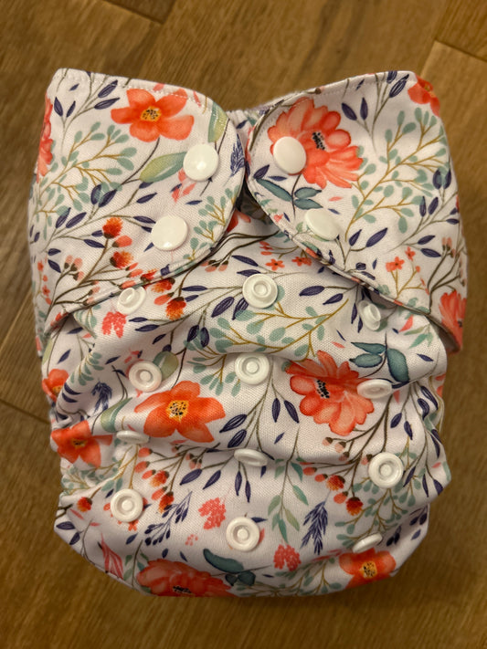Reusabelles Bells Bumz roller pocket nappy - like new (#100)