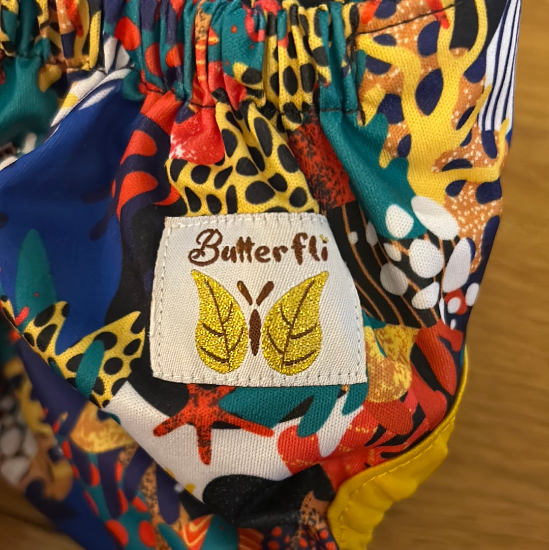 Butterfli all in one nappy with attached insert (055)