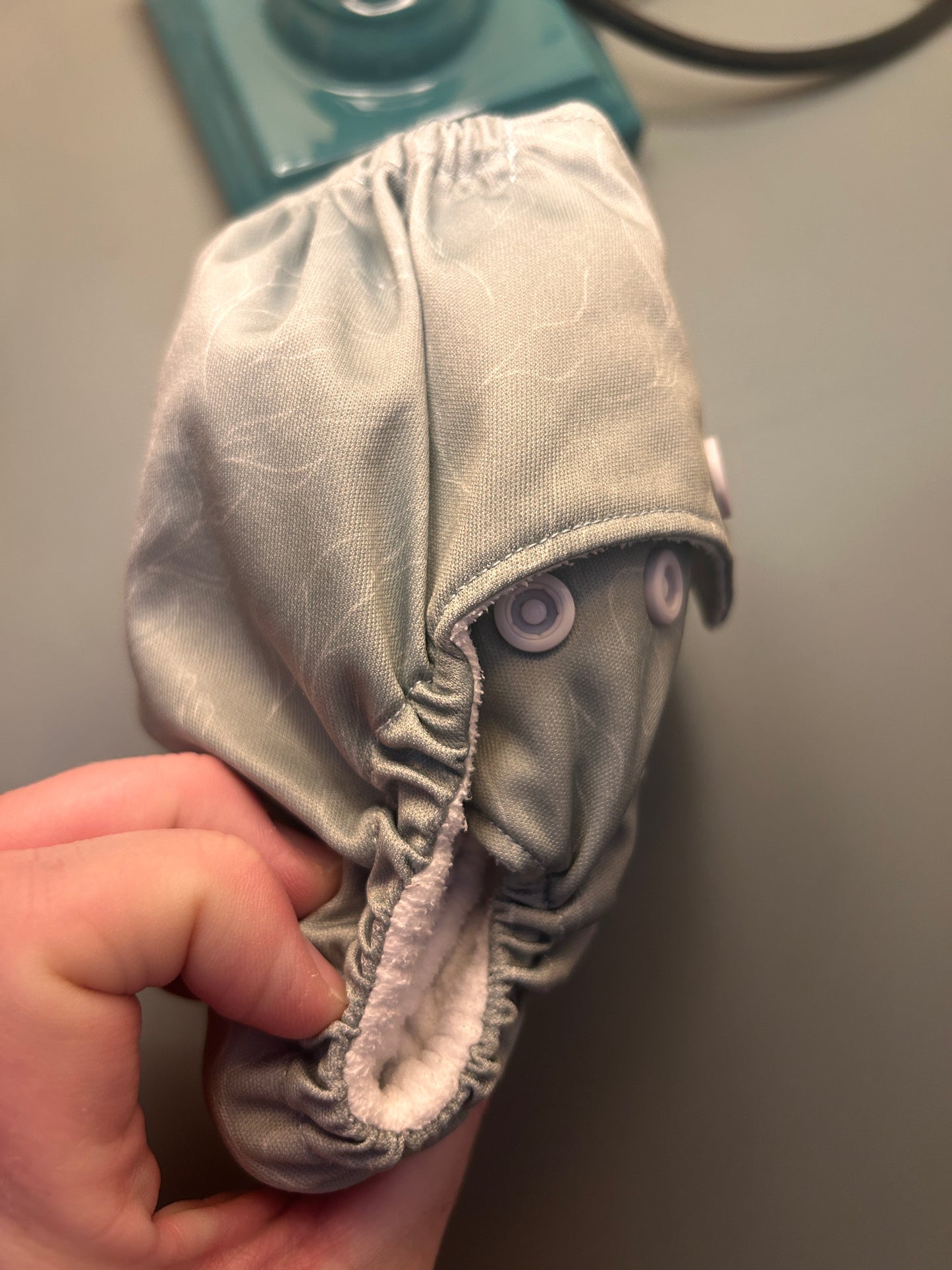 Fiyyah green newborn pocket nappy (003)