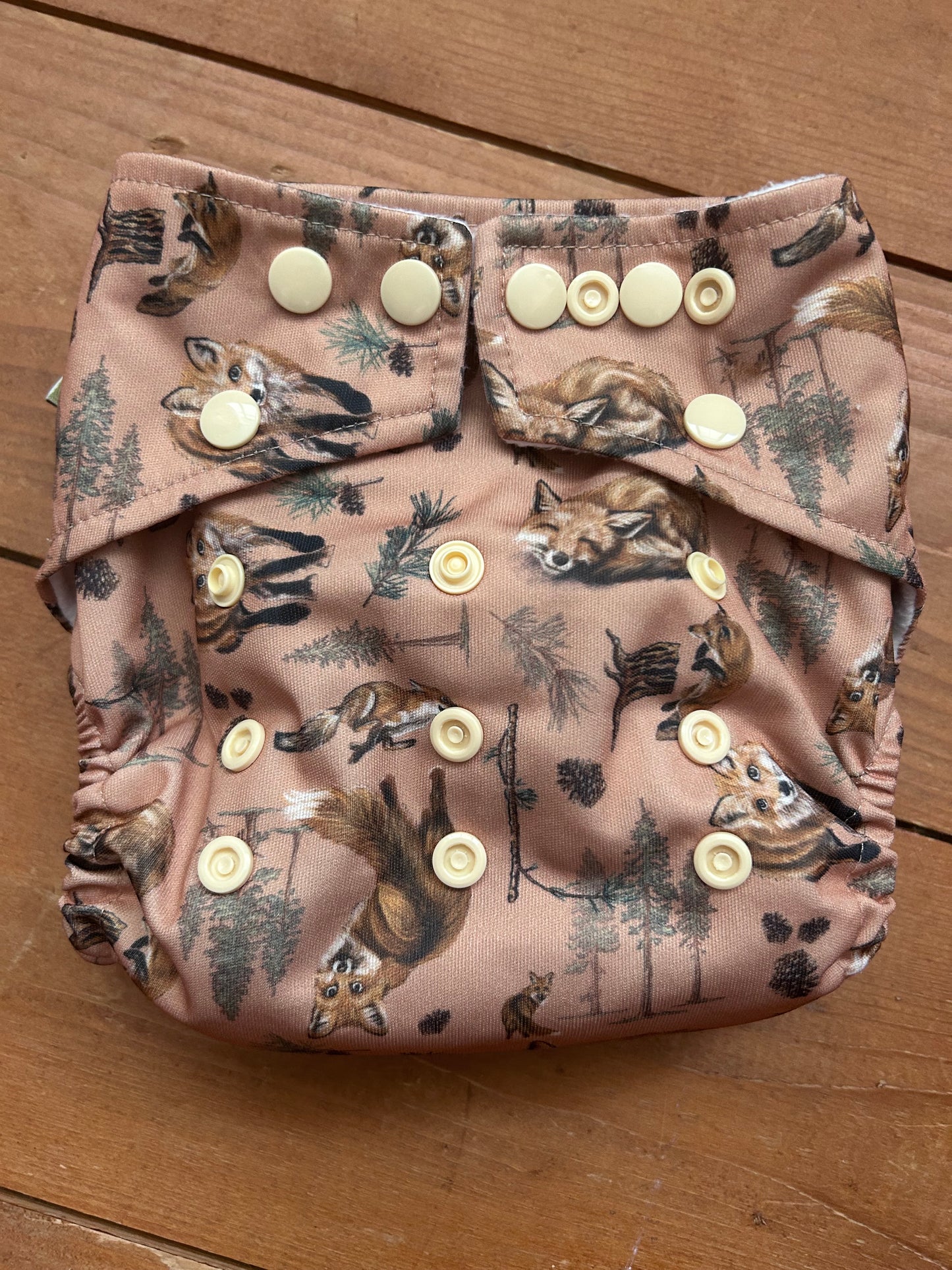 Little Lamb birth to potty one size pocket nappy brand new (095)