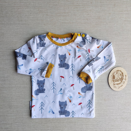 Age 1 long sleeve t shirt EUC. Fox & Bobbin Preloved cloth friendly clothing