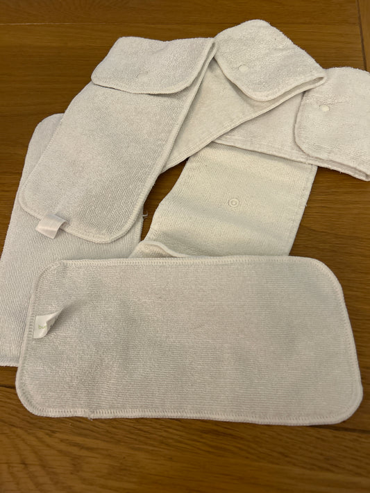 Bamboo and microfibre booster bundle (092; boosters & inserts)