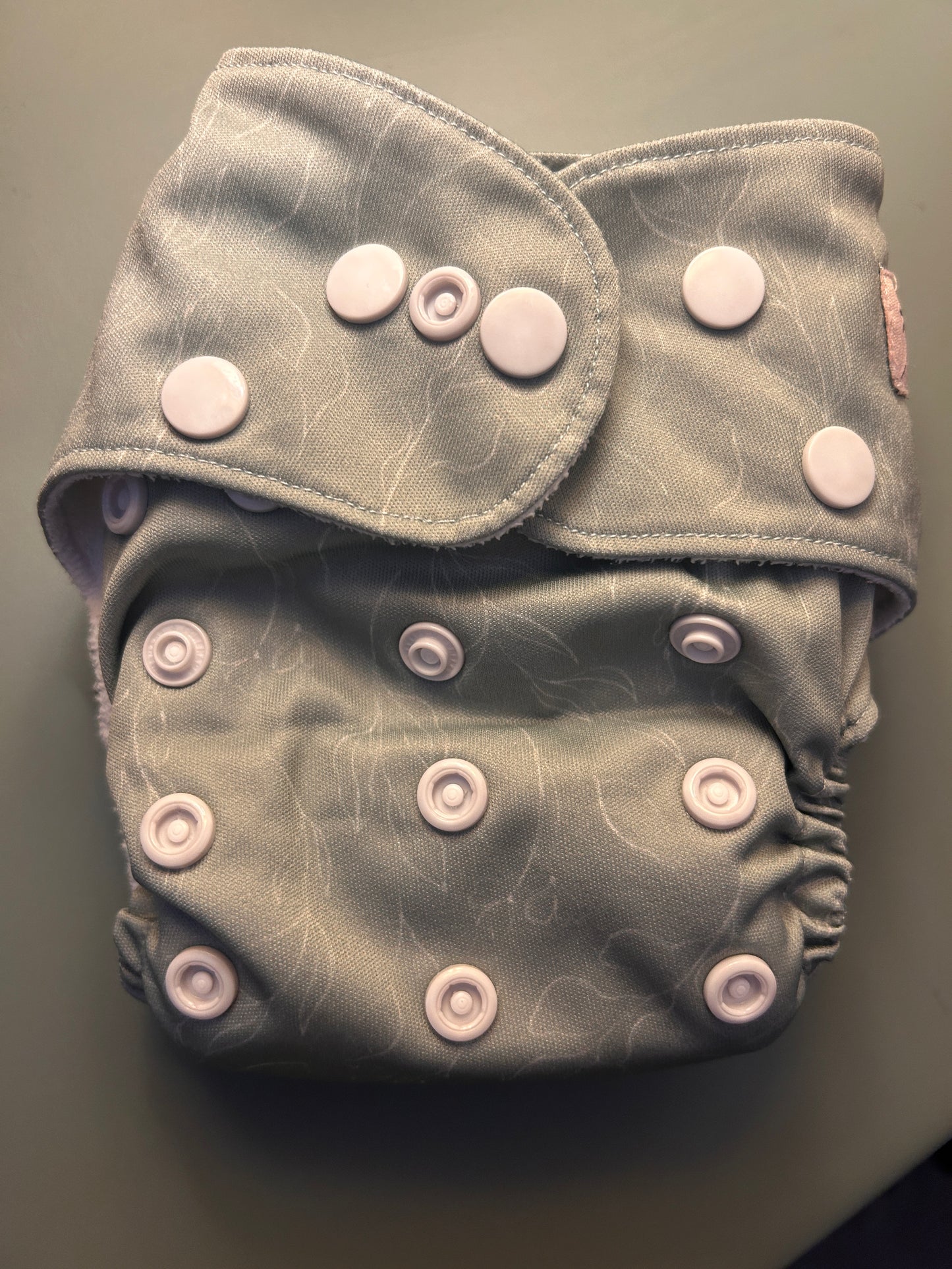 Fiyyah green newborn pocket nappy (003)