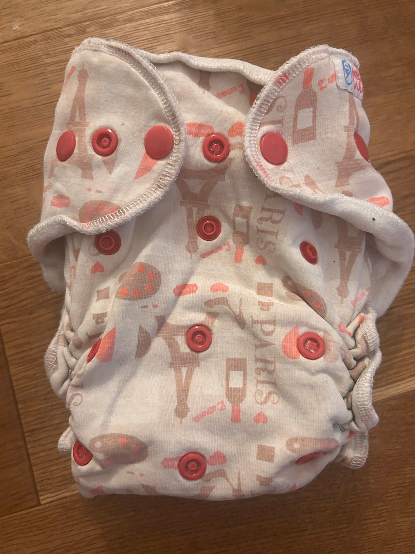 Petit Lulu fluffy organic fitted nappy (056)