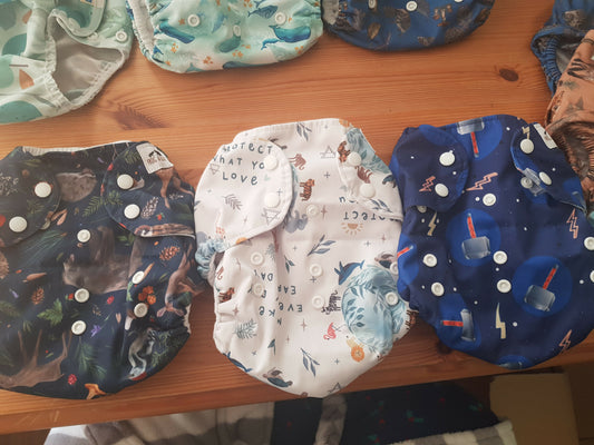 Frog and Bear Pocket Nappy shells - No inserts