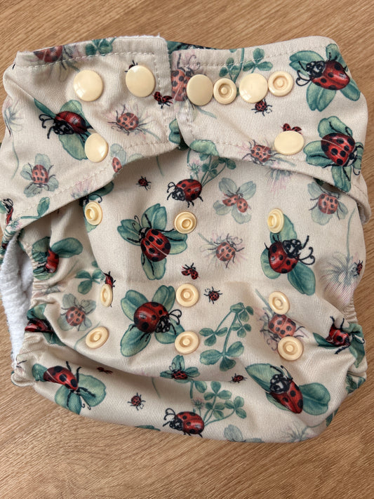 Little Lamb pocket nappy with 2 original double inserts (003)