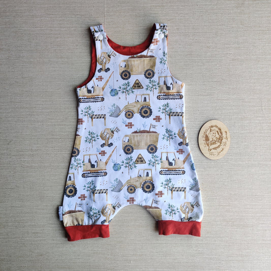 Age 2 shorty romper EUC. Fox & Bobbin Preloved cloth friendly clothing