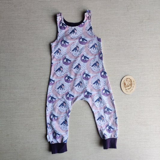 EUC Foxes romper age 2. Fox & Bobbin Preloved cloth friendly clothing