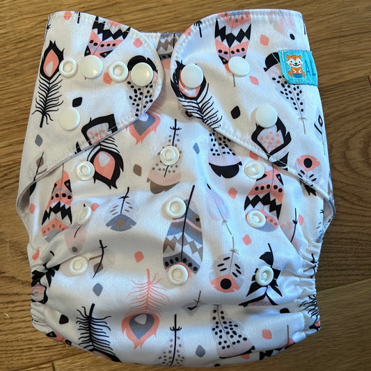 Alva baby pocket nappy with 2 inserts (041)