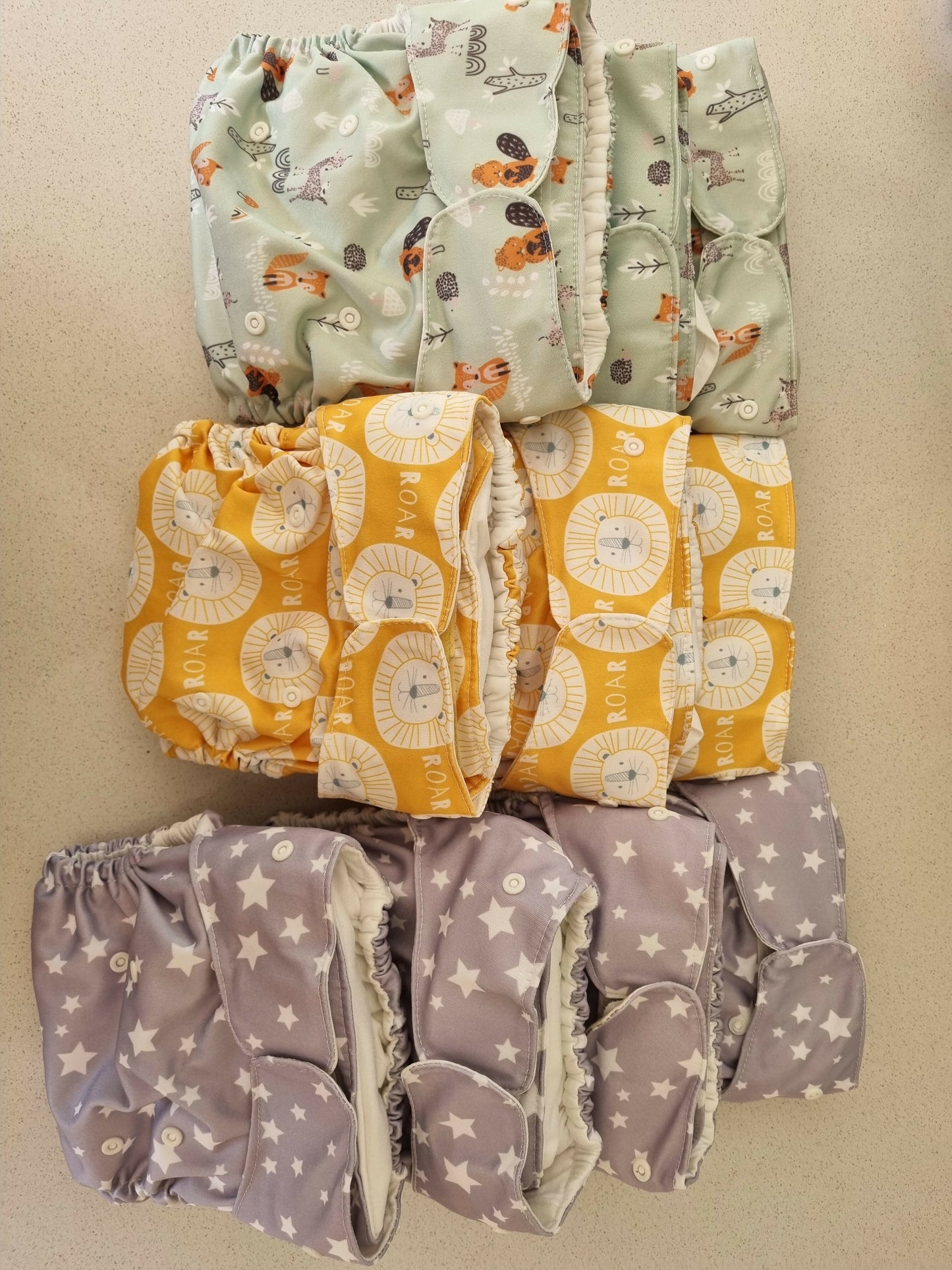 10 x Mamia all in one nappies