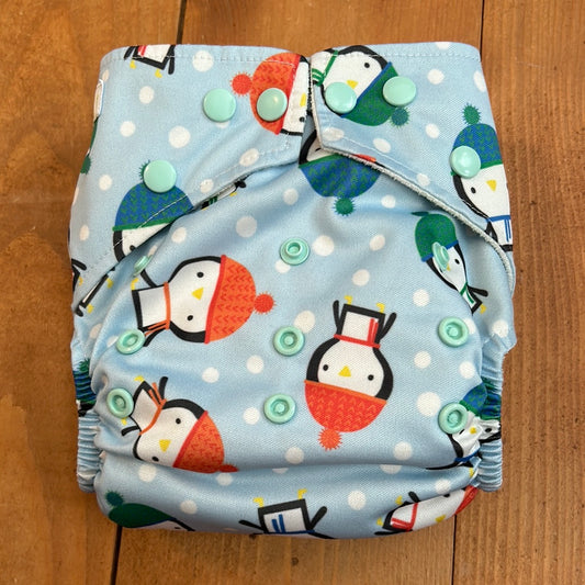 Baba and Boo pocket nappy with inserts, one brand new (041)