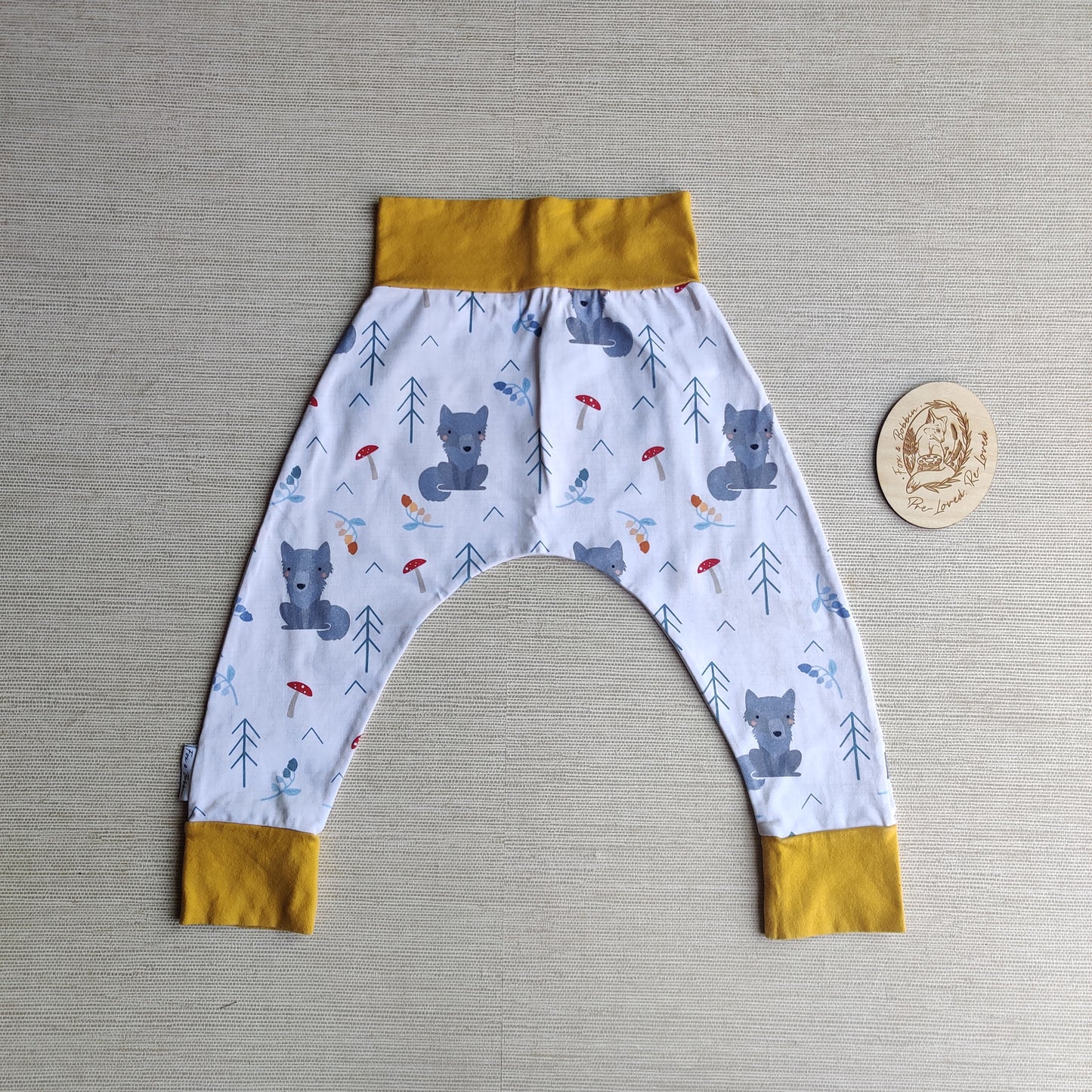 Age 1 harems GUC. Fox & Bobbin Preloved cloth friendly clothing